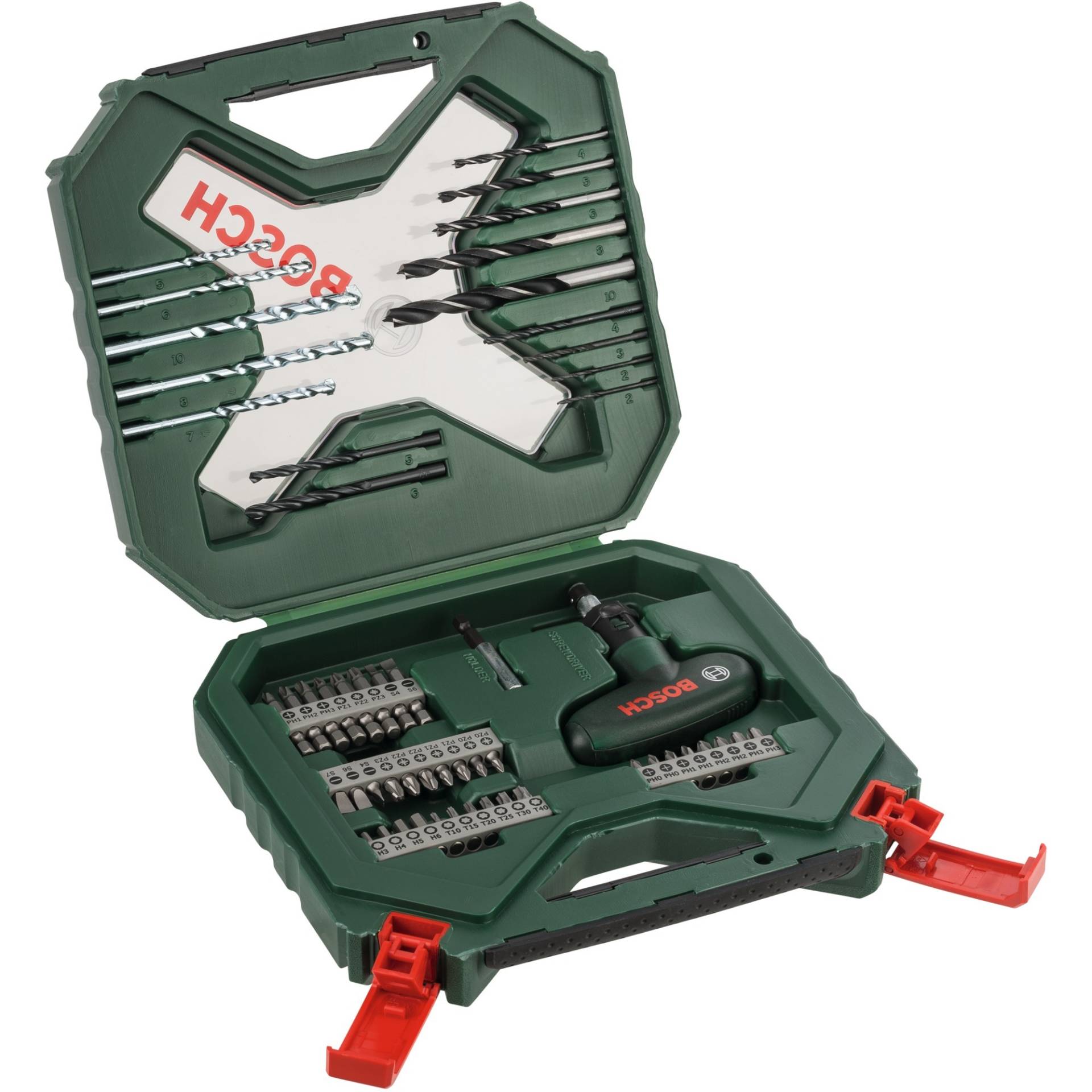 X-Line Bohrer- und Schrauber-Set, 54-teilig, Bohrer- & Bit-Satz X-Line Bohrer- und Schrauber-Set, 54-teilig, Bohrer- & Bit-Satz von Bosch