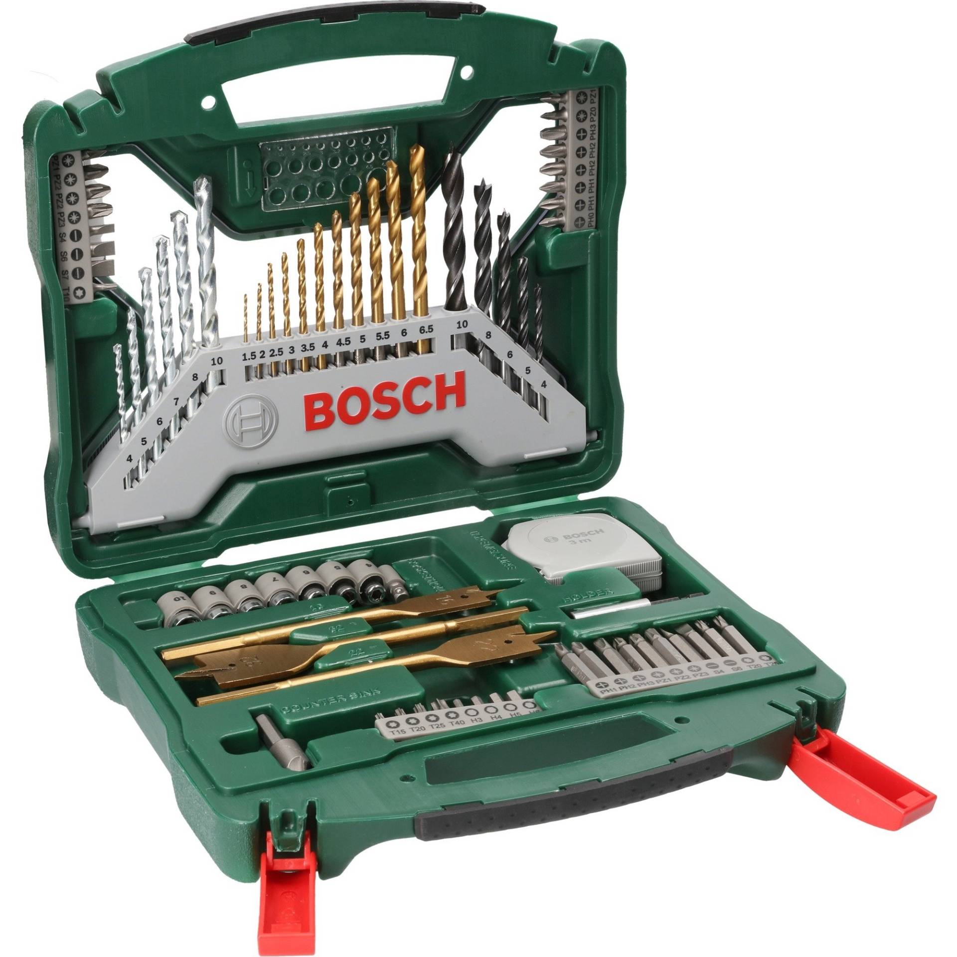 X-Line Titanium Bohrer- und Schrauber-Set, 70-teilig, Bohrer- & Bit-Satz X-Line Titanium Bohrer- und Schrauber-Set, 70-teilig, Bohrer- & Bit-Satz von Bosch
