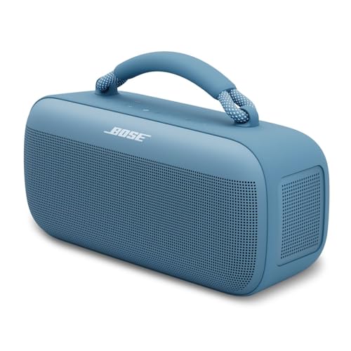 Bose Neuer Tragbarer SoundLink Max Lautsprecher, großer, wasserdichter Bluetooth-Lautsprecher, bis zu 20 Stunden Akkulaufzeit, USB-C, integrierter 3,5 mm AUX-Eingang, Blue Dusk Bose Neuer Tragbarer SoundLink Max Lautsprecher, großer, wasserdichter Bluetooth-Lautsprecher, bis zu 20 Stunden Akkulaufzeit, USB-C, integrierter 3,5 mm AUX-Eingang, Blue Dusk von Bose