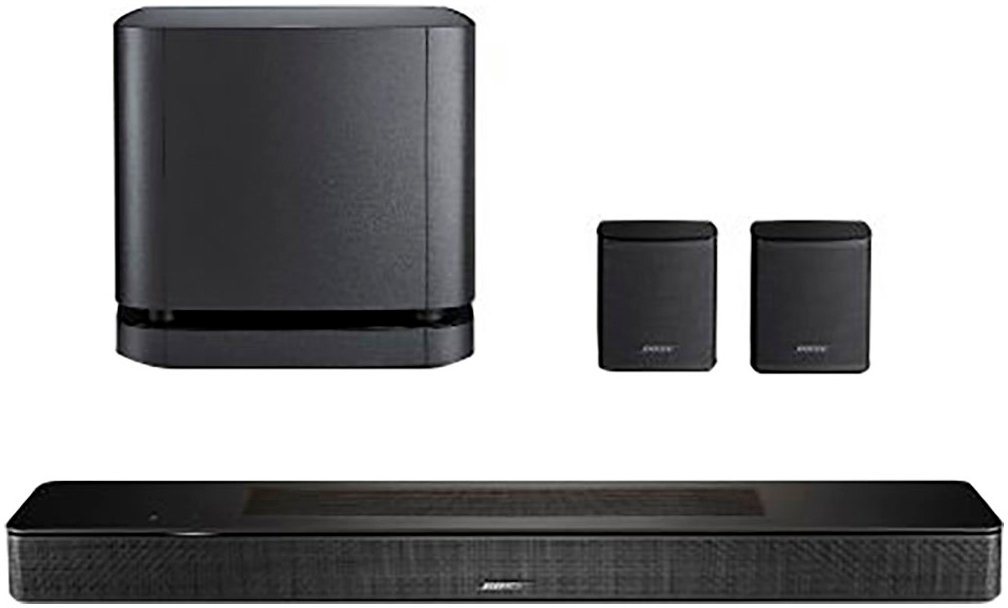 Bose Smart 600 Home Cinema-Set mit Bass + Rear-Speaker Soundbar Stereo (Bluetooth, WLAN, Set: Soundbar 600 + Bass 500 + Rear Speaker) von Bose