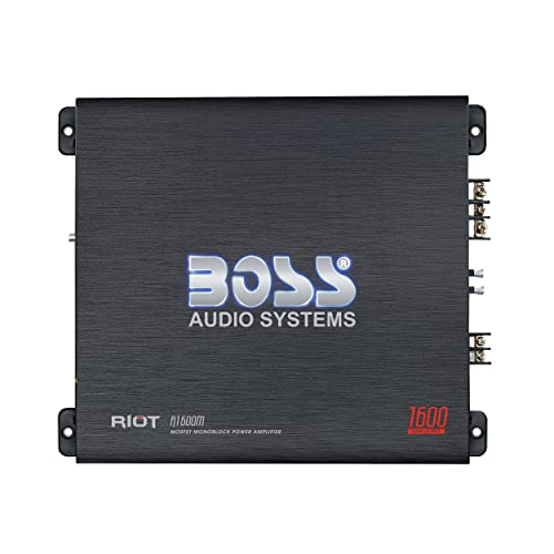 Boss Audio Riot R1600M Monoblock, Klasse A/B-Verstärker mit 1600 Watt von Boss Audio