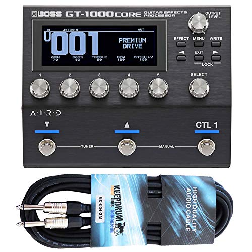 Boss GT-1000 Core Multi-Effektgerät + keepdrum Klinkenkabel von Boss Guitar Equipment