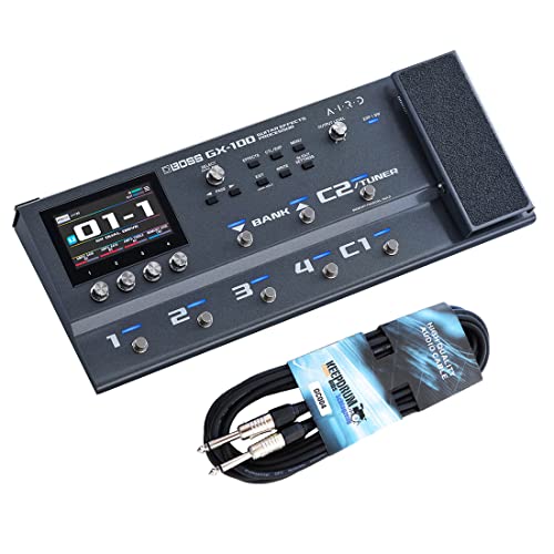 Boss GX-100 Multi-Effektgerät + keepdrum Klinken-Kabel von Boss Guitar Equipment