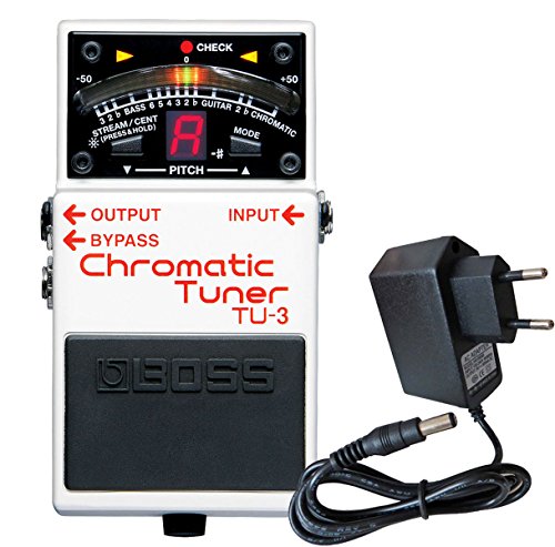 Boss TU-3 chromatisches Stimmgerät Pedal-Tuner + keepdrum 9V Netzteil von Boss Guitar Equipment