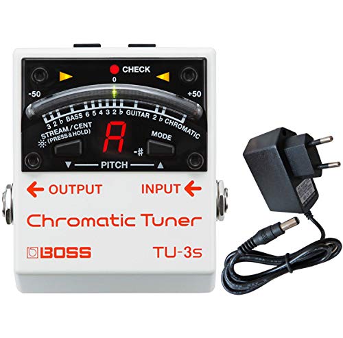 Boss TU-3S chromatisches Stimmgerät + keepdrum Netzteil 9V von Boss Guitar Equipment