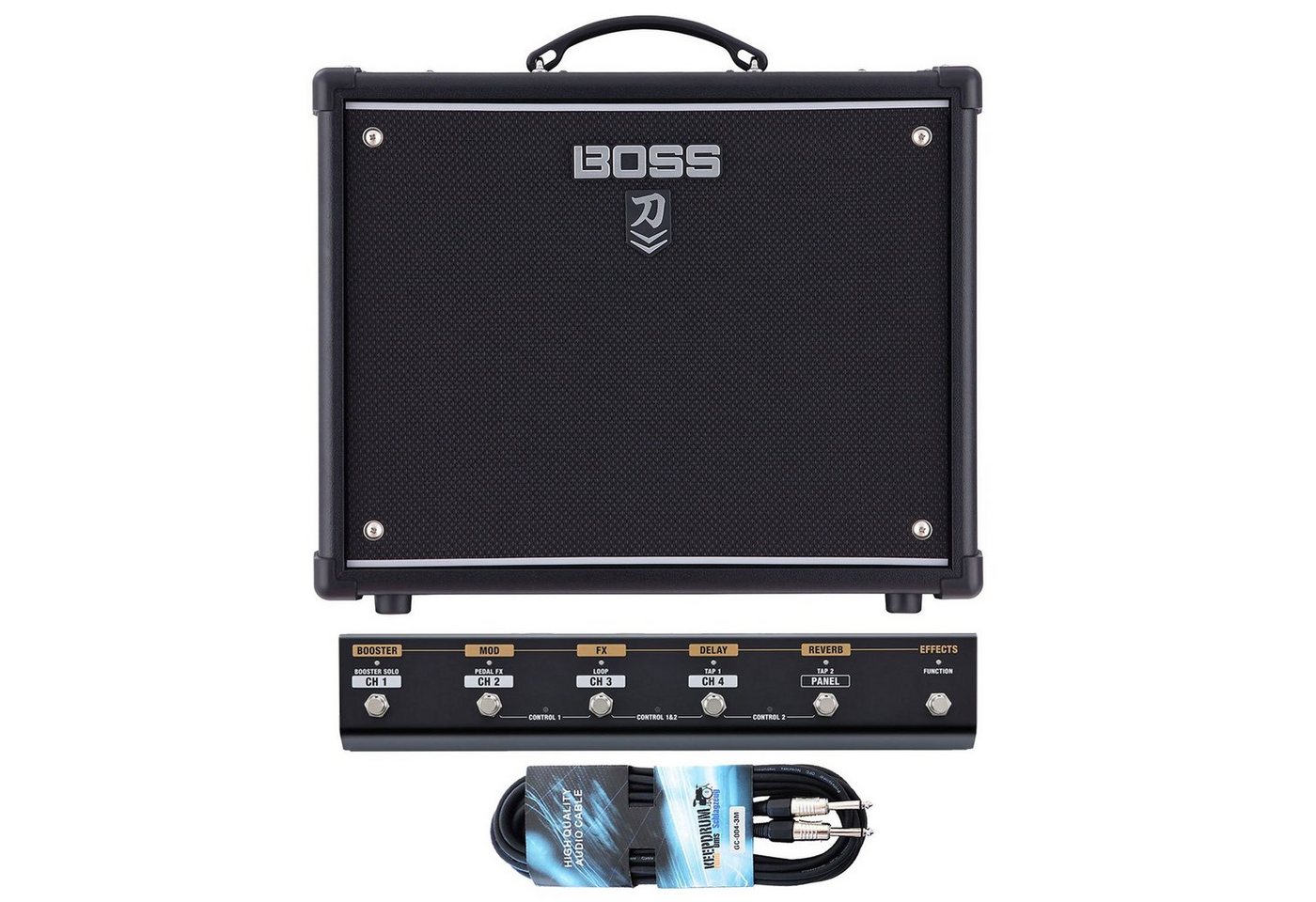 Boss by Roland Boss Katana 50 MKII Verstärker mit Controller Bundle Verstärker (Anzahl Kanäle: 1) von Boss by Roland