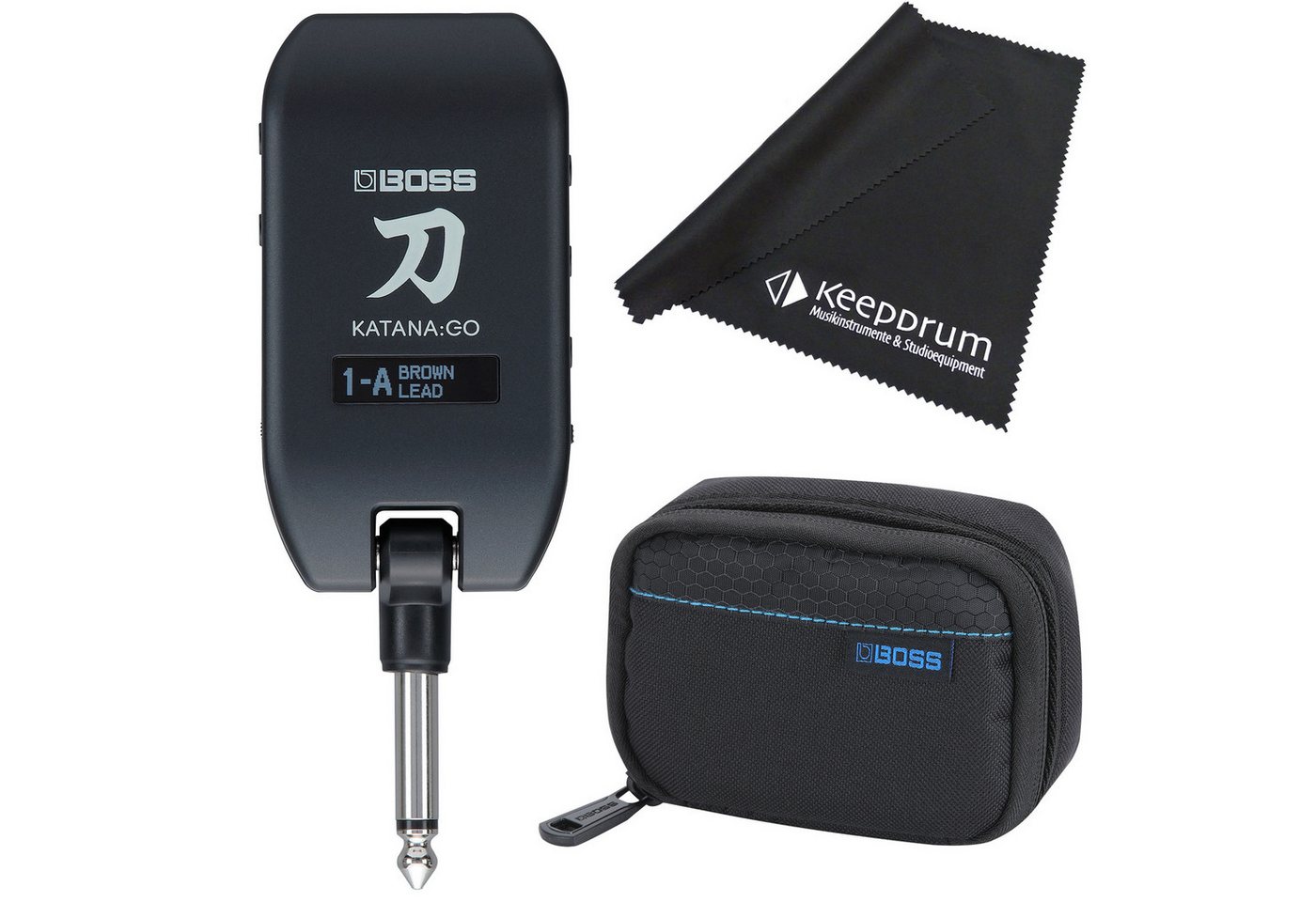 Boss by Roland Boss Kopfhörer-Verstärker Katana GO Amp Plug mit Tasche und Tuch Verstärker (Gitarre, Bass) von Boss by Roland