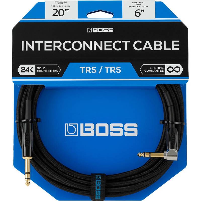 Boss BCC-30-TRA Straight to Right-Angled TRS Jack Cable, 9m von Boss