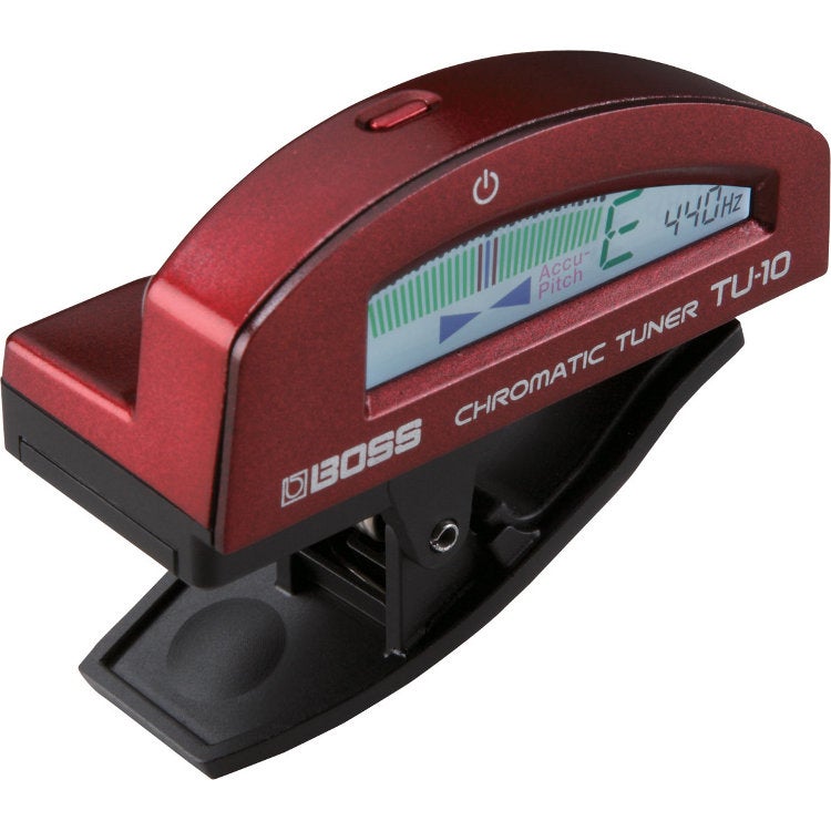 Boss TU-10 Clip-On-Stimmgerät, rot Boss TU-10 Clip-On-Stimmgerät, rot von Boss