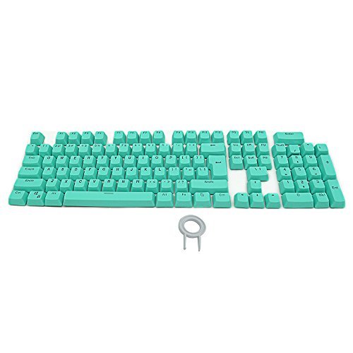 Bossi 104 PBT -Tastenkappen für mechanische Tastatur mit Tastenabzieher â€“ Cyan von Bossi