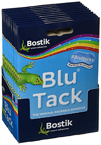 Bostik Blu-Tack 801103 Klebemasse, ungiftig, 12 Stück von Bostik