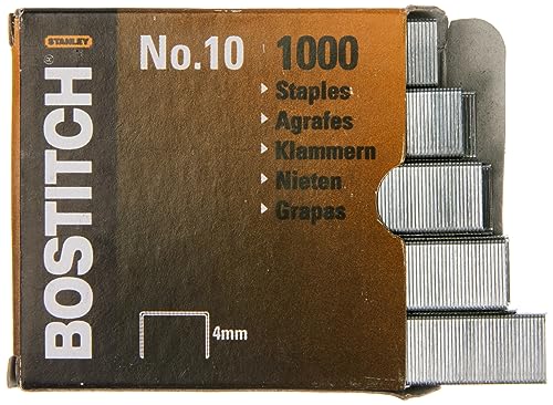 Bostitch NO-10-1M Heftklammern für HP10, Größe 9 x 4 mm, Menge 1000 Stück Bostitch NO-10-1M Heftklammern für HP10, Größe 9 x 4 mm, Menge 1000 Stück von Bostitch