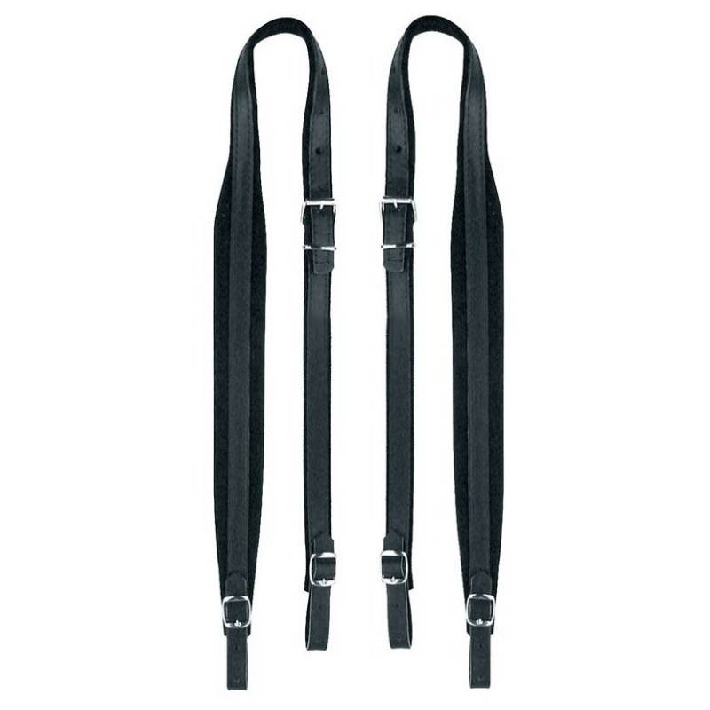 Boston 45-L-LV Leather and Velour Straps for 80-96 Bass Accordion, 4.5cm Wide von Boston