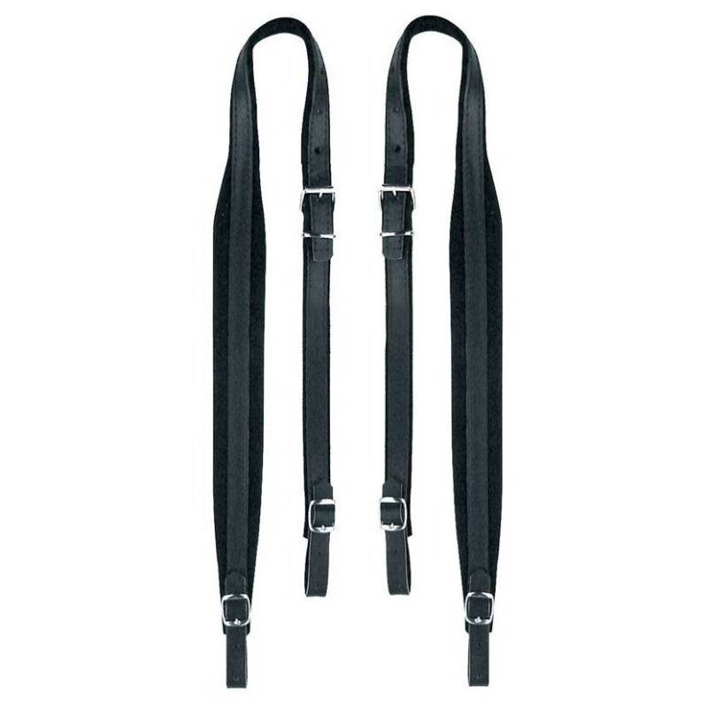 Boston 45-M-LV Leather and Velour Straps for 48-72 Bass Accordion, 4.5cm Wide von Boston
