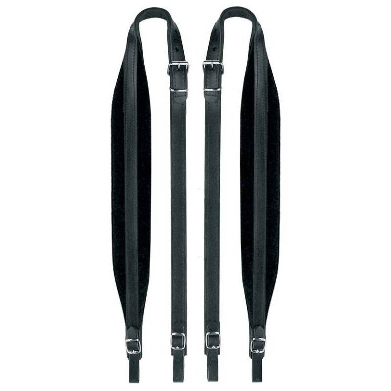 Boston 60-X-LV Leather and Velour Straps for 120 Bass Accordion, 6cm Wide von Boston