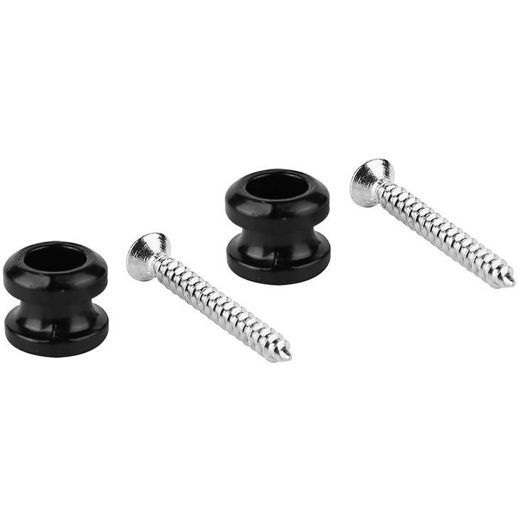 Boston BSLB-10-BK Black Straplock Button with Screw (Pack of 2) von Boston