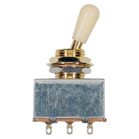 Boston SW-5-GI 3-wege Pickup-Schalter (Block-Modell) gold-/cremefarben von Boston