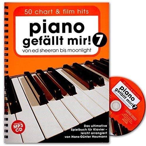 Piano gefällt mir! 50 Chart und Film Hits Band 7 - Notenbuch mit CD und mit bunter herzförmiger Notenklammer - ISBN: 9783865439765 von Bosworth Music