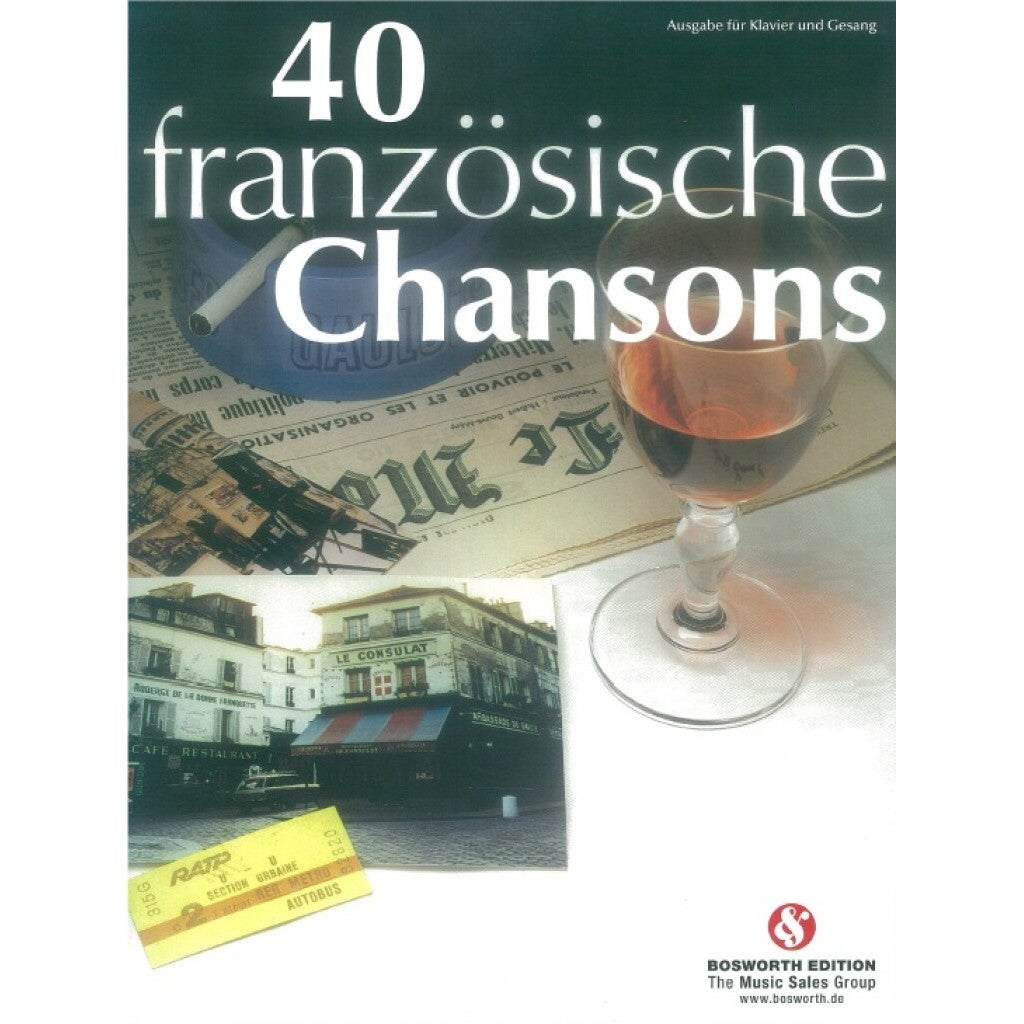 Bosworth 40 Französische Chansons Piano, Vocal and Accordion Songbook von Bosworth