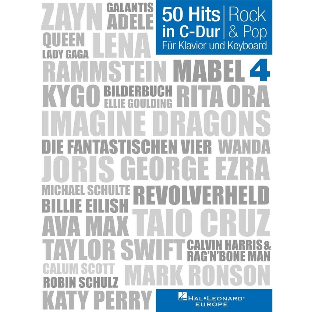 Bosworth 50 Hits in C-Dur 4: Rock & Pop Piano, Keyboard, Guitar and Vocal Songbook von Bosworth