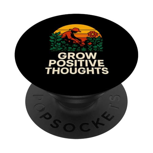 Gärtnerin züchtet positive Gedanken, Vintage-Stil, für Damen, botanisch PopSockets Klebender PopGrip Gärtnerin züchtet positive Gedanken, Vintage-Stil, für Damen, botanisch PopSockets Klebender PopGrip von Botanical Bliss - Vintage Gardening Apparel