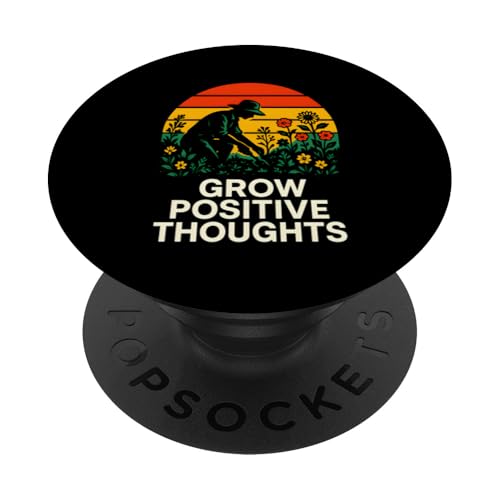 Gärtnerin züchtet positive Gedanken, Vintage-Stil, für Damen, botanisch PopSockets Klebender PopGrip Gärtnerin züchtet positive Gedanken, Vintage-Stil, für Damen, botanisch PopSockets Klebender PopGrip von Botanical Bliss - Vintage Gardening Apparel