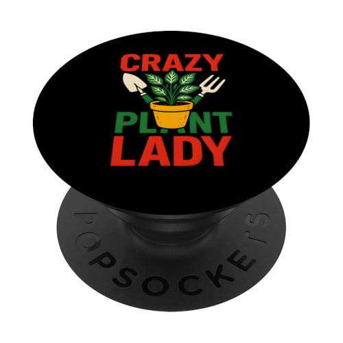 Gardening Crazy Plant Lady Vintage Damen Wildblume PopSockets Klebender PopGrip Gardening Crazy Plant Lady Vintage Damen Wildblume PopSockets Klebender PopGrip von Botanical Bliss - Vintage Gardening Apparel
