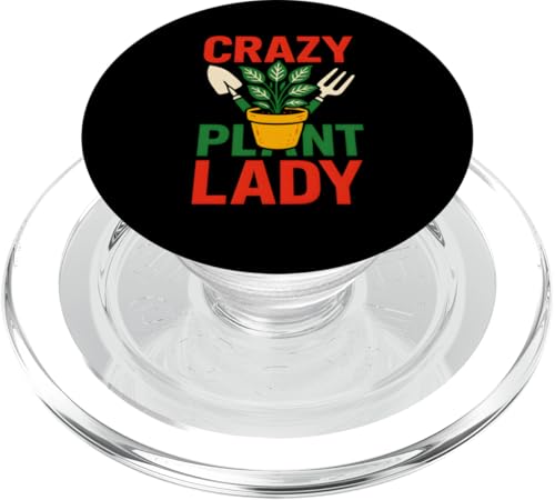 Gardening Crazy Plant Lady Vintage Damen Wildblume PopSockets PopGrip für MagSafe von Botanical Bliss - Vintage Gardening Apparel