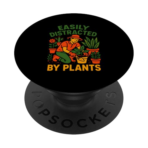 Gardening Distracted By Plants Vintage Damen Botanical PopSockets Klebender PopGrip Gardening Distracted By Plants Vintage Damen Botanical PopSockets Klebender PopGrip von Botanical Bliss - Vintage Gardening Apparel