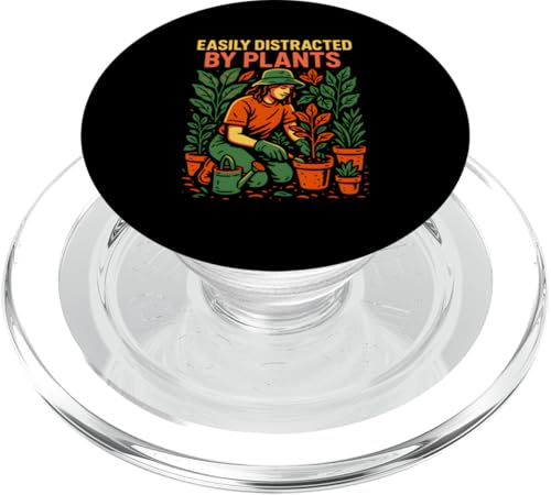 Gardening Distracted By Plants Vintage Damen Botanical PopSockets PopGrip für MagSafe Gardening Distracted By Plants Vintage Damen Botanical PopSockets PopGrip für MagSafe von Botanical Bliss - Vintage Gardening Apparel