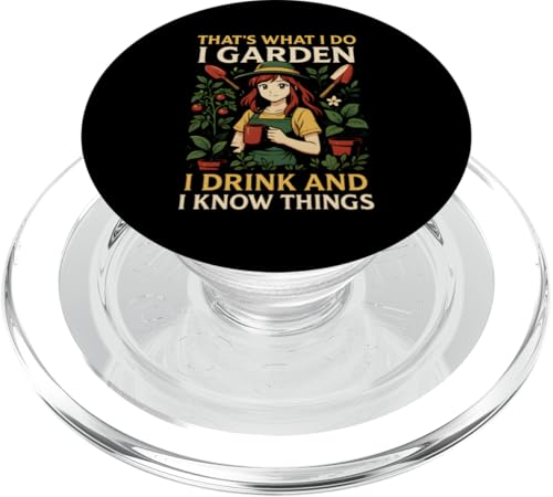 Gardening I Drink And I Know Things Vintage Damen PopSockets PopGrip für MagSafe Gardening I Drink And I Know Things Vintage Damen PopSockets PopGrip für MagSafe von Botanical Bliss - Vintage Gardening Apparel
