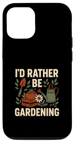 Gardening I'd Rather Be Vintage Damen Wildblume Hülle für iPhone 12/12 Pro Gardening I'd Rather Be Vintage Damen Wildblume Hülle für iPhone 12/12 Pro von Botanical Bliss - Vintage Gardening Apparel