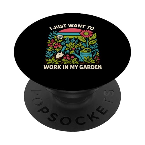 Gardening Just Wanna Vintage Damen Wildblume PopSockets Klebender PopGrip Gardening Just Wanna Vintage Damen Wildblume PopSockets Klebender PopGrip von Botanical Bliss - Vintage Gardening Apparel