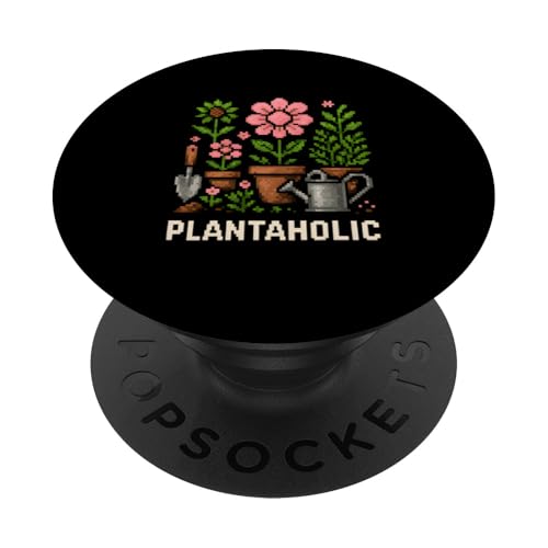 Gardening Plantaholic Vintage Damen Botanical PopSockets Klebender PopGrip Gardening Plantaholic Vintage Damen Botanical PopSockets Klebender PopGrip von Botanical Bliss - Vintage Gardening Apparel