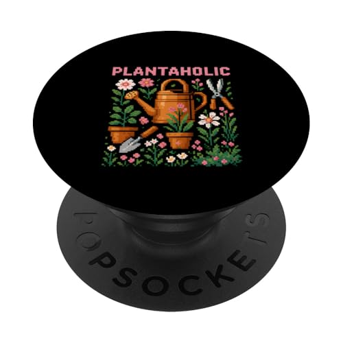 Gardening Plantaholic Vintage Damen Botanical PopSockets Klebender PopGrip Gardening Plantaholic Vintage Damen Botanical PopSockets Klebender PopGrip von Botanical Bliss - Vintage Gardening Apparel