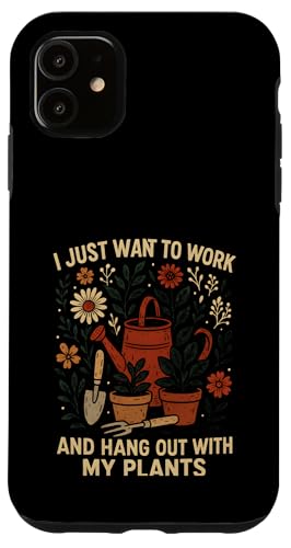 Gardening With My Plants Vintage Damen Wildblumengarten Hülle für iPhone 11 Gardening With My Plants Vintage Damen Wildblumengarten Hülle für iPhone 11 von Botanical Bliss - Vintage Gardening Apparel