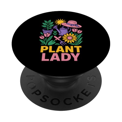Gartenpflanze Lady Vintage Damen Floral PopSockets Klebender PopGrip Gartenpflanze Lady Vintage Damen Floral PopSockets Klebender PopGrip von Botanical Bliss - Vintage Gardening Apparel