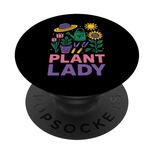 Gartenpflanze Lady Vintage Damen Floral PopSockets Klebender PopGrip Gartenpflanze Lady Vintage Damen Floral PopSockets Klebender PopGrip von Botanical Bliss - Vintage Gardening Apparel