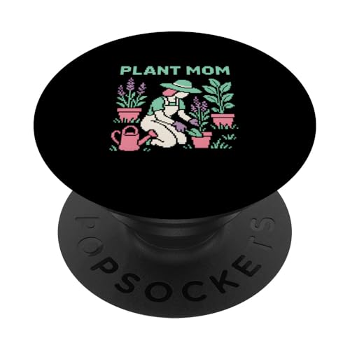Gartenpflanze Mama Vintage Damen Wildblume PopSockets Klebender PopGrip Gartenpflanze Mama Vintage Damen Wildblume PopSockets Klebender PopGrip von Botanical Bliss - Vintage Gardening Apparel
