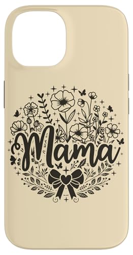 Beige Herz Mama Schleife Minimalistisch Floral Wildflower Mama Hülle für iPhone 14 Beige Herz Mama Schleife Minimalistisch Floral Wildflower Mama Hülle für iPhone 14 von Botanical Wildflower Mama Mothers Day Gifts Co.