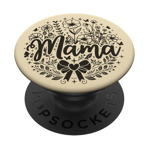 Beige Herz Mama Schleife Minimalistisch Floral Wildflower Mama PopSockets Klebender PopGrip Beige Herz Mama Schleife Minimalistisch Floral Wildflower Mama PopSockets Klebender PopGrip von Botanical Wildflower Mama Mothers Day Gifts Co.