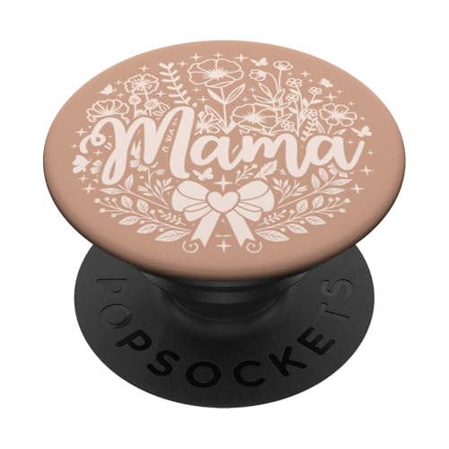 Beige Sand Herz Mama Schleife Minimalistisch Floral Wildflower Mama PopSockets Klebender PopGrip Beige Sand Herz Mama Schleife Minimalistisch Floral Wildflower Mama PopSockets Klebender PopGrip von Botanical Wildflower Mama Mothers Day Gifts Co.