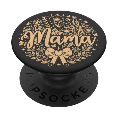 Beige Sand Tan Heart Mama Schleife Minimalistisch Floral Wildflower PopSockets Klebender PopGrip Beige Sand Tan Heart Mama Schleife Minimalistisch Floral Wildflower PopSockets Klebender PopGrip von Botanical Wildflower Mama Mothers Day Gifts Co.