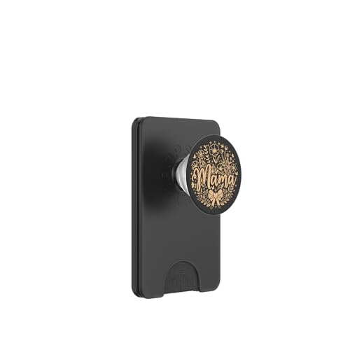 Beige Sand Tan Heart Mama Schleife Minimalistisch Floral Wildflower PopSockets PopWallet für MagSafe Beige Sand Tan Heart Mama Schleife Minimalistisch Floral Wildflower PopSockets PopWallet für MagSafe von Botanical Wildflower Mama Mothers Day Gifts Co.