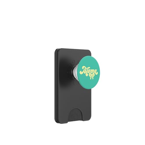 Blaugrün Beige Herz Mama Schleife Minimalistisch Floral Wildflower Mama PopSockets PopWallet für MagSafe Blaugrün Beige Herz Mama Schleife Minimalistisch Floral Wildflower Mama PopSockets PopWallet für MagSafe von Botanical Wildflower Mama Mothers Day Gifts Co.