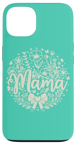 Blaugrün Herz Mama Schleife Minimalistisch Floral Wildflower Beige Mama Hülle für iPhone 13 Blaugrün Herz Mama Schleife Minimalistisch Floral Wildflower Beige Mama Hülle für iPhone 13 von Botanical Wildflower Mama Mothers Day Gifts Co.