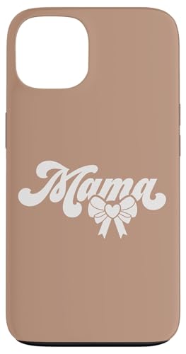 Dunkler Sand Beige Herz Mama Schleife Minimalistisch Floral Wildflower Hülle für iPhone 13 Dunkler Sand Beige Herz Mama Schleife Minimalistisch Floral Wildflower Hülle für iPhone 13 von Botanical Wildflower Mama Mothers Day Gifts Co.