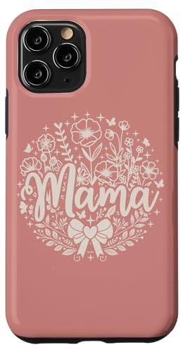 Dusty Rose Herz Mama Schleife Minimalistisch Floral Wildflower Mama Hülle für iPhone 11 Pro Dusty Rose Herz Mama Schleife Minimalistisch Floral Wildflower Mama Hülle für iPhone 11 Pro von Botanical Wildflower Mama Mothers Day Gifts Co.