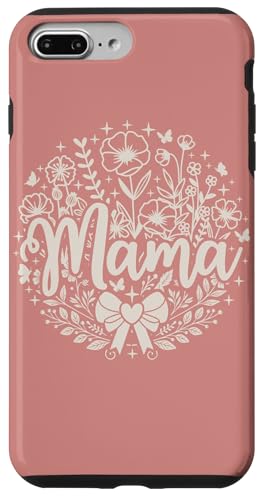 Dusty Rose Herz Mama Schleife Minimalistisch Floral Wildflower Mama Hülle für iPhone 7 Plus/8 Plus Dusty Rose Herz Mama Schleife Minimalistisch Floral Wildflower Mama Hülle für iPhone 7 Plus/8 Plus von Botanical Wildflower Mama Mothers Day Gifts Co.