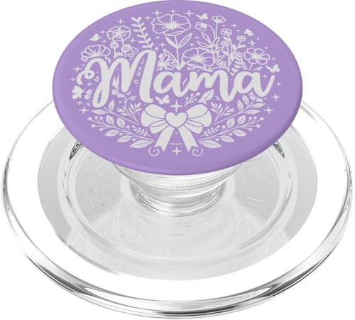 Hellviolettes Herz Mama Schleife Minimalistisch Floral Wildflower PopSockets PopGrip für MagSafe Hellviolettes Herz Mama Schleife Minimalistisch Floral Wildflower PopSockets PopGrip für MagSafe von Botanical Wildflower Mama Mothers Day Gifts Co.